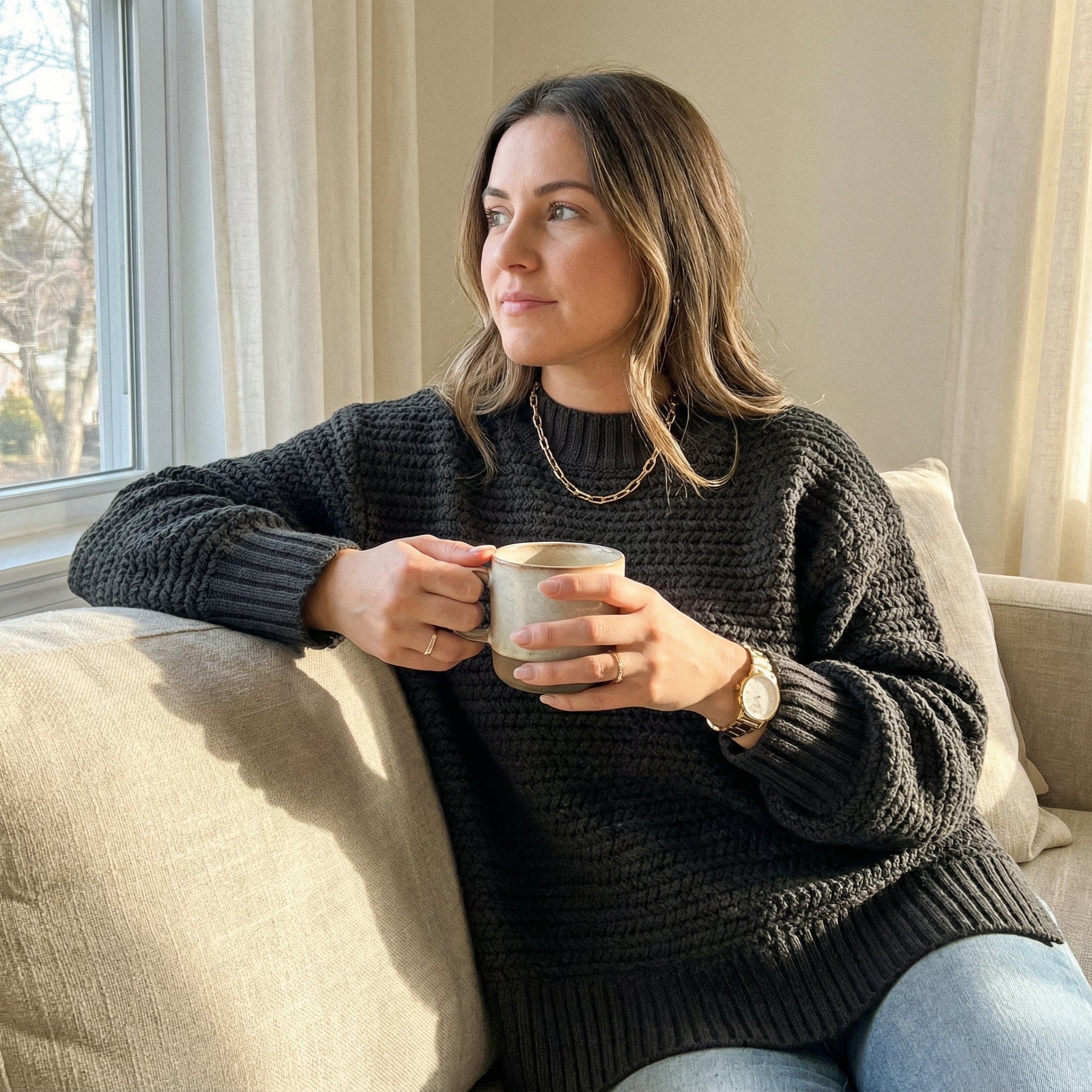 The Textured Knit Everyday Sweater