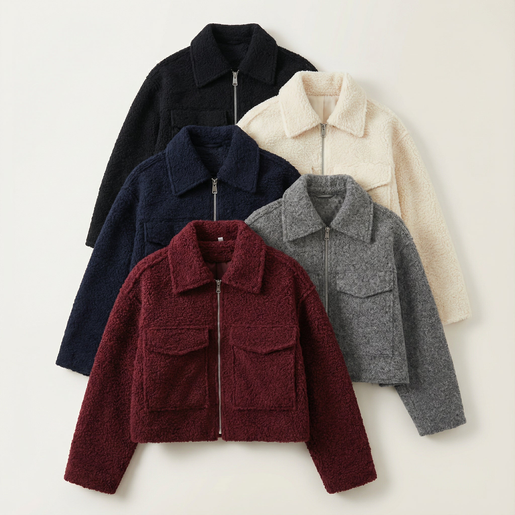 Cropped Teddy Jacket