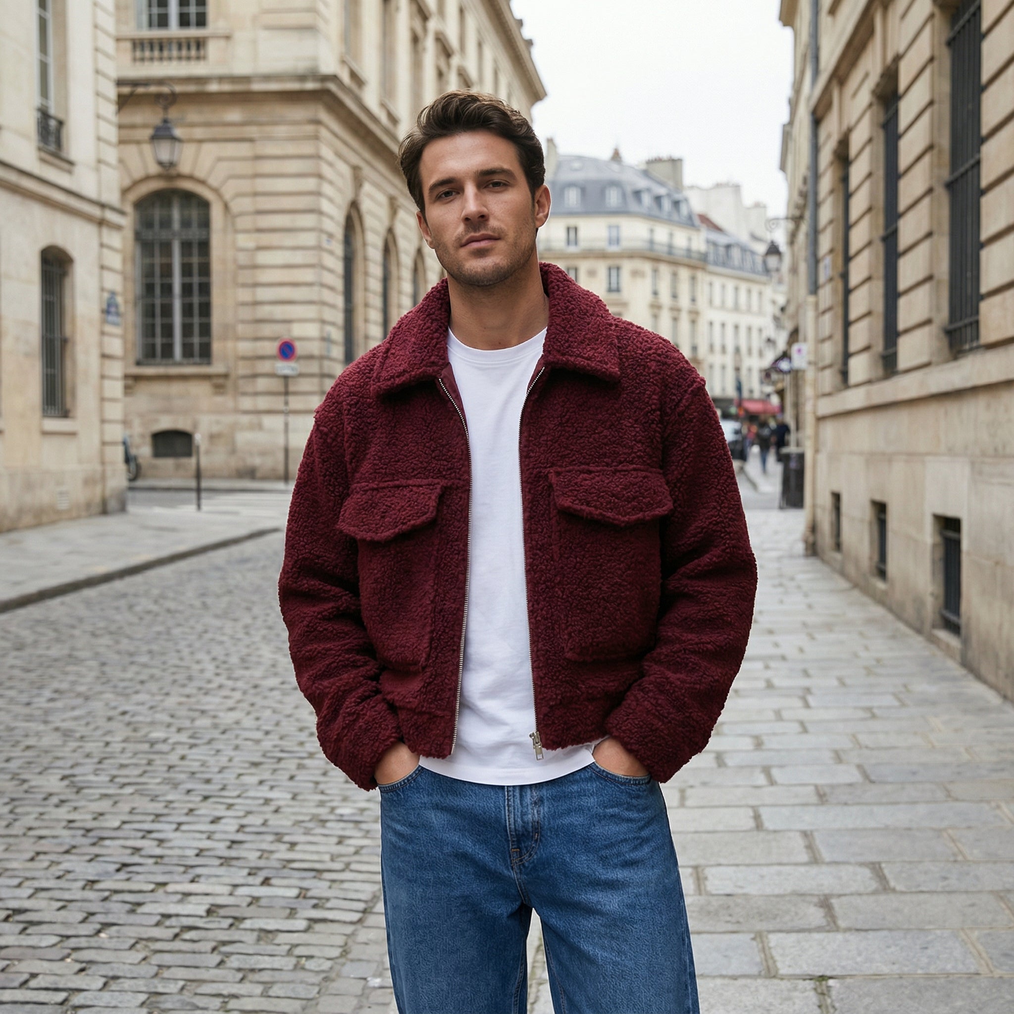 Cropped Teddy Jacket